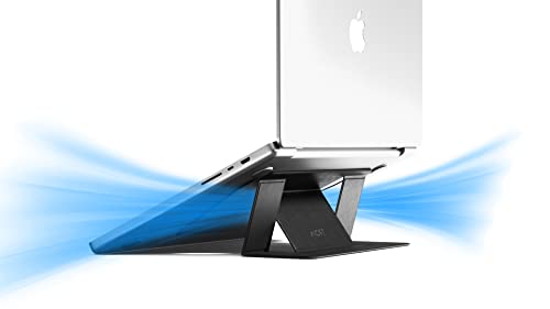 Image of MOFT Laptop Stand, Invisible Lightweight Laptop Computer Stand, Compatible with MacBook, Air, Pro, Tablets and Laptops up to 15.6 inch, Patented (Jet Black)