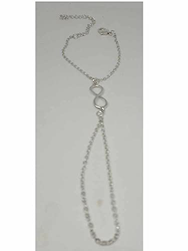 Bracelet bague main argent infini BACIA ajustable et robuste