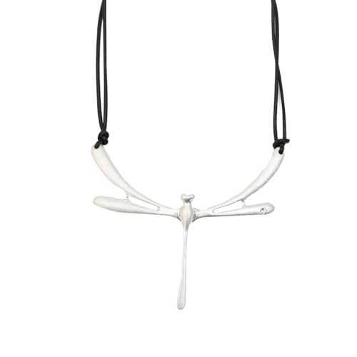 Cadena con dije de libélulas, diseño sutil y elegante, ajuste cómodo, accesorio elegante de libélulas