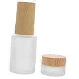 PACKOVE Flacon Vaporisateur Verre pour Démaquillant de Bouteilles Verre Épaissi avec Couvercles pour Éliminer Vernis à Ongles Produits Cosmétiques