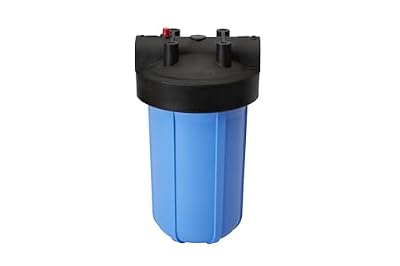 Pentair OMNIFilter Whole Home 10" Heavy-Duty Water Filtration System with Pressure Relief, Black/Blue