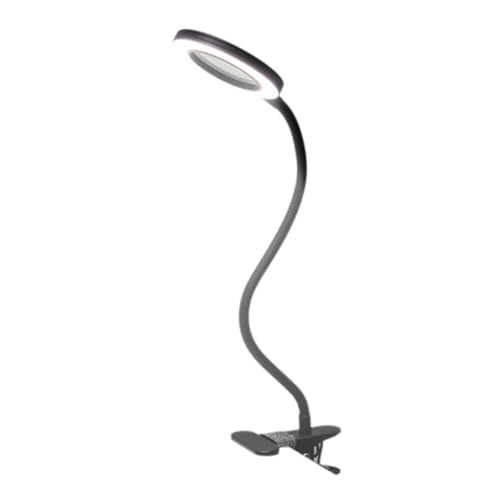 Tuesoa Lámpara de Escritorio con Lupa LED, Aumento de 8X, 3 Modos de Color, Brazo Giratorio Ajustable, Abrazadera Iluminada para Trabajos de Reparación de Manualidades
