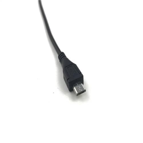 Cable mini USB macho de carga de datos negro de 5 pines y terminal de 2/4 pines