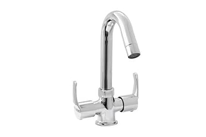 RIVIA Phoenix Brass Center Hole Basin Mixer, Chrome Finish