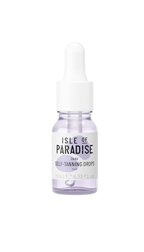 Isle of Paradise Self Tanning Face & Body Drops- Dark, Self Tanner Drops for a Natural Bronze...
