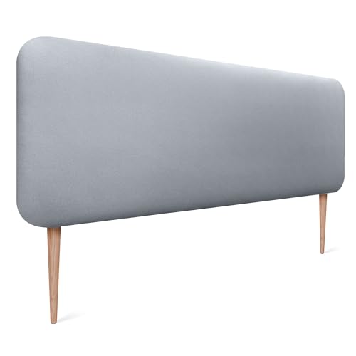 DHOME Cabecero Tapizado Liso Redondeado