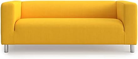 TLYESD Klippan Cover Replacement for IKEA Klippan Loveseat Sofa Cover, Klippan 2 Seat Sofa Cover,Klippan Couch Cover Only (Yellow)