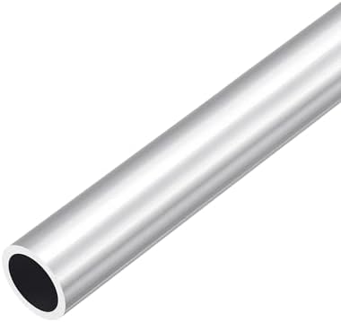 DMiotech (26mm OD x 20mm ID) 6063 Aluminum Round Tube 300mm Length Industry Metal Tubing for Machinery Frame Construction DIY Projects