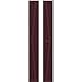Ekena Millwork ARW102BF207X69WRH Americraft Exterior Real Wood Two Equal Panel Framed Board-n-Batten Shutters w/Double Z-Bar (Per Pair), 7"W x 69"H, Wine Red