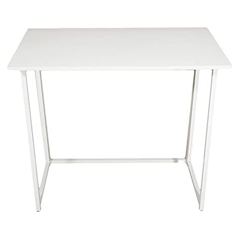 JunMei Simple Collapsible Computer Desk White Cover