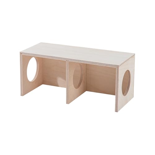 Hábitat de madera para esconder hámsters - Casa para hámsters, casa de madera oculta para hámsters en interiores | Paisaje de juegos de práctica de animales pequeños decoración multiexperiencia