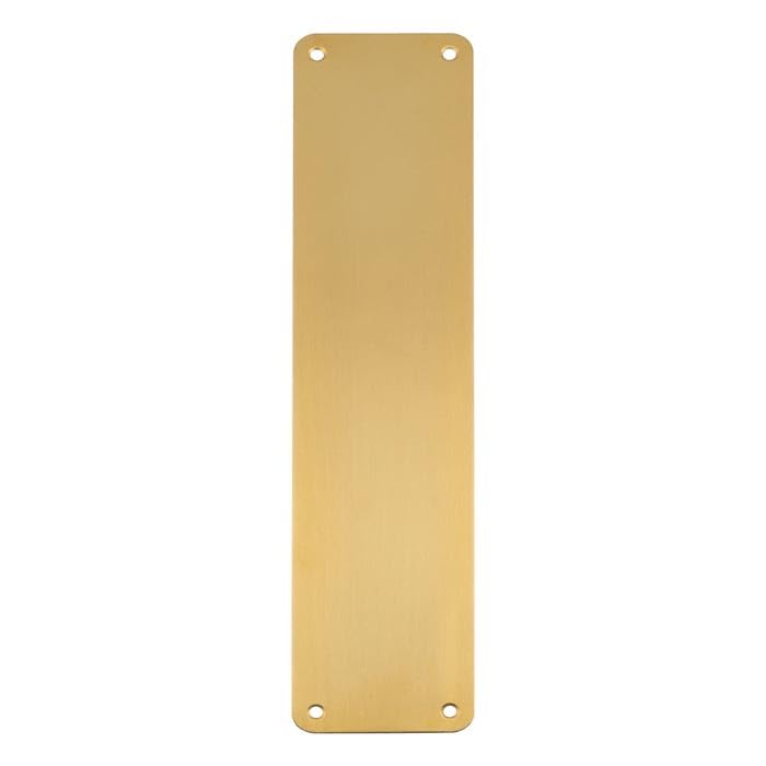 Kooples Hardware Finger Plates Brushed Stainless Steel Door Protectors for Commercial, Public and Interior Use (Satin PVD, 350mm x 75mm)