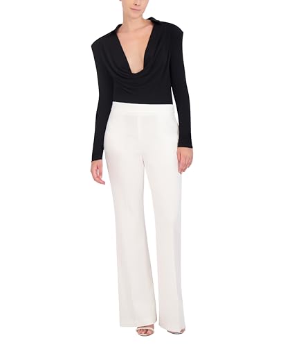 Body à manches longues anti-plis BCBGMAXAZRIA col bénitier chic - 4