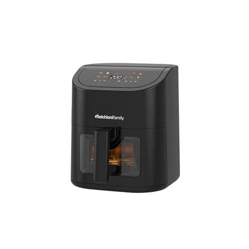 Melchioni Family | Friggitrice ad Aria Emma 5L, 8 Programmi, Display Touch, 1600W, Temperatura...