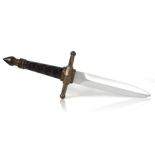 DAYSTART 15.3 PU Foam Dagger Prop Medieval Style Antique Bronze Costume Dagger with Plastic Core for Adult Cosplay Theater Stage & Halloween Display 1 Pack