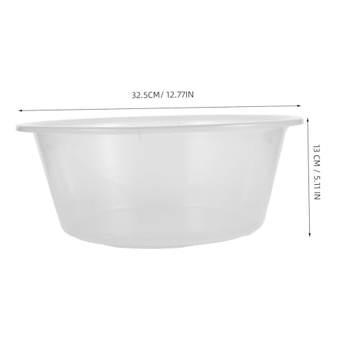 Balde transparente de plástico para remojo de pies miniatura 2