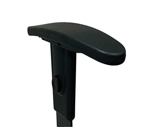 Image of GOYALSON Handle Office Chair revolving Visitor Chair Durable Handle Set nut Bolts & Key fit to Every Chair (Black, Adjustable Handle with Circular Pad)