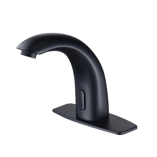 Grifo de baño negro sin contacto de alta gama y diseño exclusivo 2