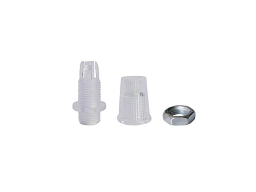 Preisvergleich Produktbild Klemmnippel Zugentlastung M10x1 transparent, auch für Textilkabel geeignet