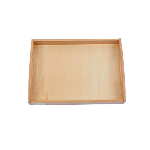 Image of Adena Montessori Toys Threading Game Colorful Lacing Wooden Shapes with Tray for 1 2 3 Years Old Baby