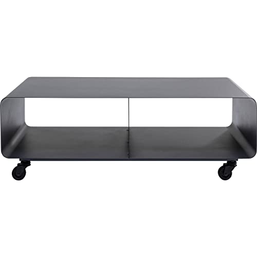 KARE Design mobile TV Lounge M Mobil, grigio, spostabile, poggiaoggetti, tavolino TV, mobiletto TV, stile minimalista, moderno, soggiorno, camera da letto, studio, 30x90x42cm