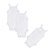 Buyless Fashion Baby Girl White Eyelet Camisole Sleeveless Onesies in Soft Cotton - OS21-GEL-6m