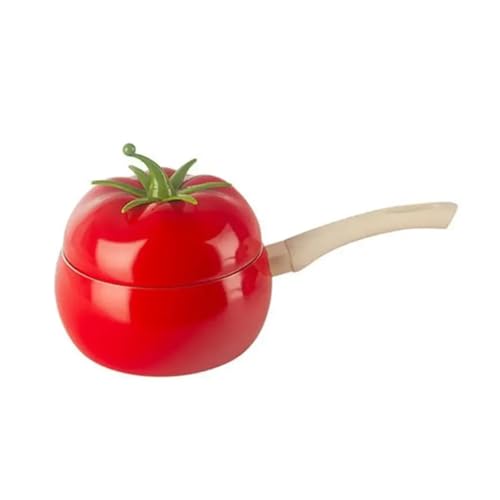DASJKDI Sartén con Forma de Tomate y Fruta, Olla for cocinar, Cacerola, Cocina inducción, Utensilios Aluminio, antiadherentes, Suministros for el hogar(Red)