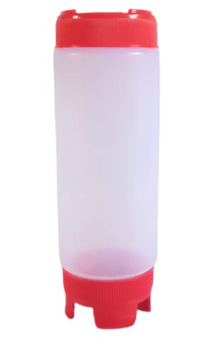 Bakers Pardise FIFO Low density polyethylene Squeeze Bottle with Refill and Dispensing Lids, Perfect for Restaurants, Catering, and Food Trucks, Home Clear, Squeeze Sauce bottle-450ML Pack of 1