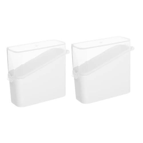 CLISPEED 2Piezas Contenedor de Almacenamiento Transparente para Queso Rebanadas para Refrigerador Organizador de Alimentos y Diseño Práctico y de Limpiar