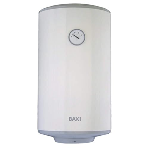 Baxi Extra+ V250 50 Litri Scaldabagno Scaldino Elettrico Verticale Bianco Acciaio Inossidabile