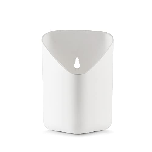 Image of BLUME Prism Plastic Small Wall Hanging Planters Set Hook Hanging Flower Pot for Indoor Outdoor Living Home Gardening Plant Container Pot (White, Set of 50)