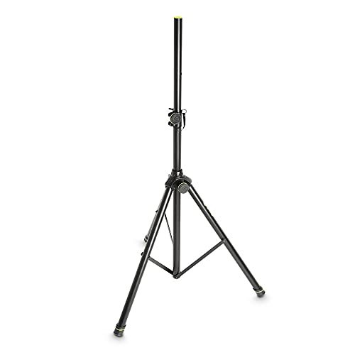 Gravity SP 5111 B - Kurzes Lautsprecherstativ 35 mm, Aluminium, Extra kurz, 35 kg Tragkraft, Maximale Höhe von 132 cm, schwarz