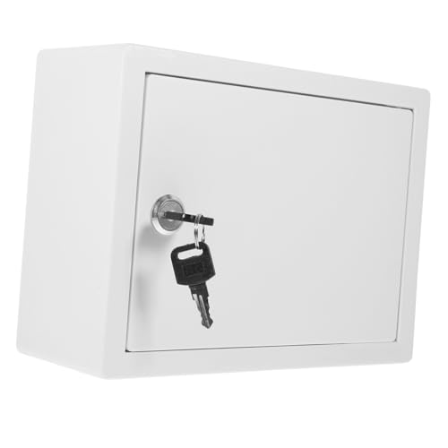 DIYEAH Buzón De Pared con Cerradura, Caja De Leche y Correo, Plástico Duradero, Compacto y Seguro, para Montaje Exterior Hogar, Capacidad Media, Modelo Colgante, Uso Diario