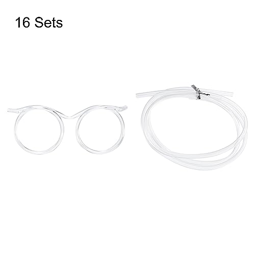 Pitillos plásticos reutilizables uxcell 16 piezas miniatura 3