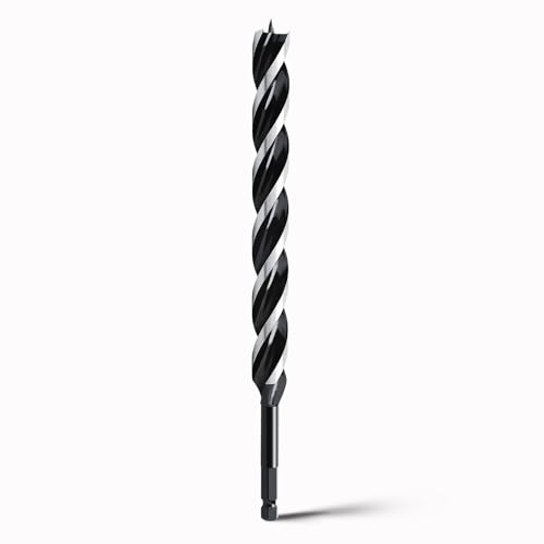 hsawbit Wood Drill Bits, 26mm x 300mm Auger Drill Bit Extra Long Drill Bits Wood Plastic, Drywall Woodworking Hole Drill Bit