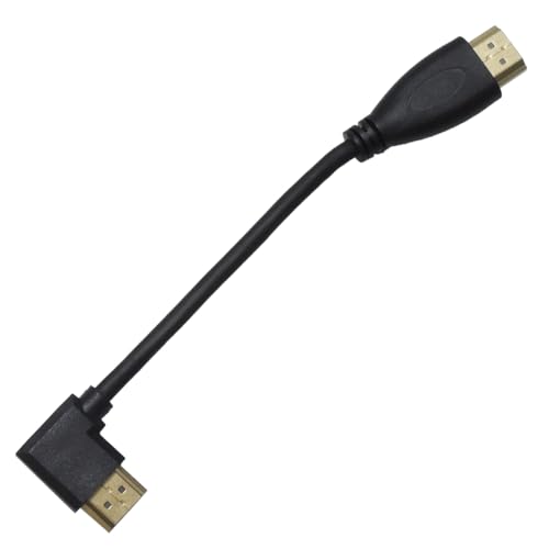 KAUMO HDMIケーブル 0.15m (15cm) L型端子 (片方左向き L字型 金めっき) 短い HDMIケーブル