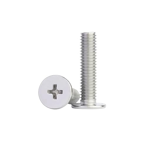 10個-100個 CM M1.6 M2 M2.5 M3 M4 M5 M6 304 A2 ステンレススチール クロス 超薄型フラットウェーハヘッドネジ ボルト長さ=2-50mm(10mm,M6 10pcs)