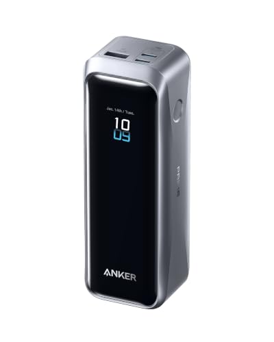 Anker Prime Power Bank, 20,100mAh 3-Port Portable Charger with 220W Output, Two-Way Charging, Flight-Approved, App Control, For MacBook, iPhone 17/16/15 Series, and More, Charging Base Not Included