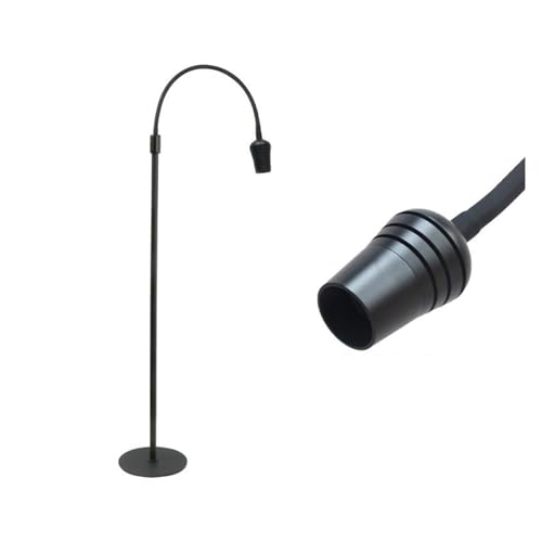 BGTSF Lámpara UV, Luz LED púrpura UV for pestañas, belleza, pegamento for uñas, lámpara de curado rápido, interruptor de pie for injerto de pestañas, lámpara LED de pie(Round switch,PLUG_10W)