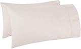 Kamas Egyptian Cotton Sateen Weave Pack of 2 Extra Large Pillowcase to Fit Your Oversized Pancake Large Huge & Gusseted Pillows (Ivory, Queen Oversize- 23x34)