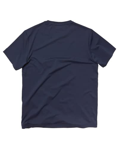 Rhone Men's Essentials Training Tee, Recycled Lightweight Polyester Fabric, Moisturewicking Technology, 4-Way Stretch (Navy Blazer, Large) #TOP7