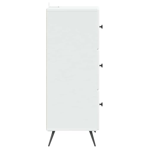Cajonera de madera blanca con cajones espaciosos y formato compacto 8