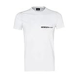 Algodón elástico Emporio Armani T-Shirt The New Icon Camiseta, Blanco, S para Hombre