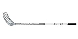 FAT PIPE Floorballschläger Unihockey Stock Venom 24 Black/Silver, Schaftlänge 101 cm, für Rechtshänder, rechte Hand Oben am Schläger, sogenannter Linksausleger