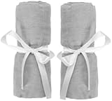 Newton Baby Fitted Sheets for Travel Crib & Play Yard Floor Pad (2-Pack) - Ultra-Breathable, Washable and Ultra-Soft, 100% Muslin Cotton, 34
