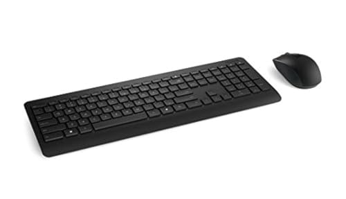 Microsoft Wireless Desktop 900 RF sans fil QWERTY Pannordique Noir - Claviers (Standard, Sans fil, RF sans fil, QWERTY, Noir, Souris incluse)