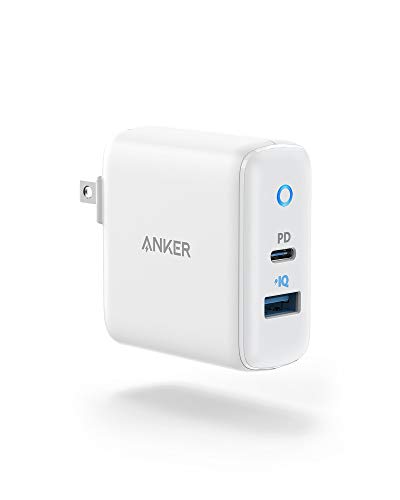 USB C Charger, Anker 32W 2 Port Charger with 20W USB C Power Adapter, PowerPort PD 2 with Foldable Plug for iPad Pro, iPhone 12/12 Pro / 12 Mini / 11/ XS/Max/XR/X, Pixel, Galaxy, and More