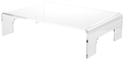 Plymor Clear Acrylic Display Riser with Tray Handles, 3" H x 12" W