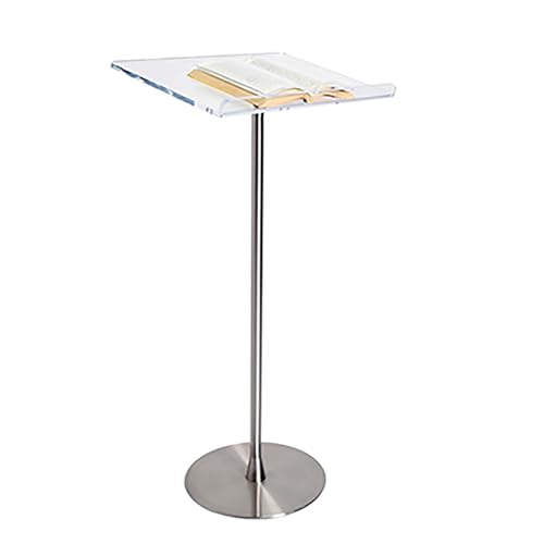 Pupitre de bureau en acrylique transparent grand modele pour orateur