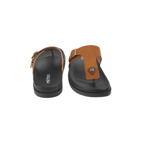 Image of Metro Men Flat Casual /Comfort Synthetic Leather Chappal